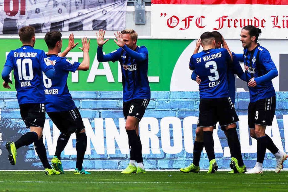 Der SV Waldhof Mannheim hatte in dieser Saison oft Grund zum Jubeln.