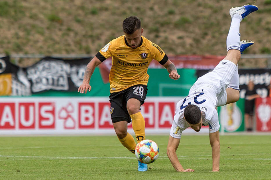 Sascha Horvath (l.) würde gerne mal gegen Dortmund spielen.