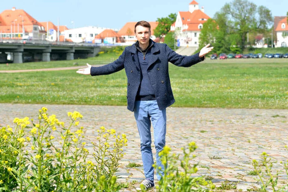 Stadtbezirksbeirat Marko Beger (37, FDP) kämpft für eine schnelle Lösung.