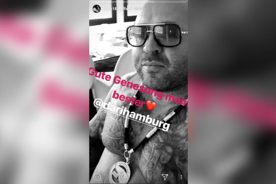Dieses Bild von Dariusch F. zeigte Gzuz in seiner Instagram-Story.