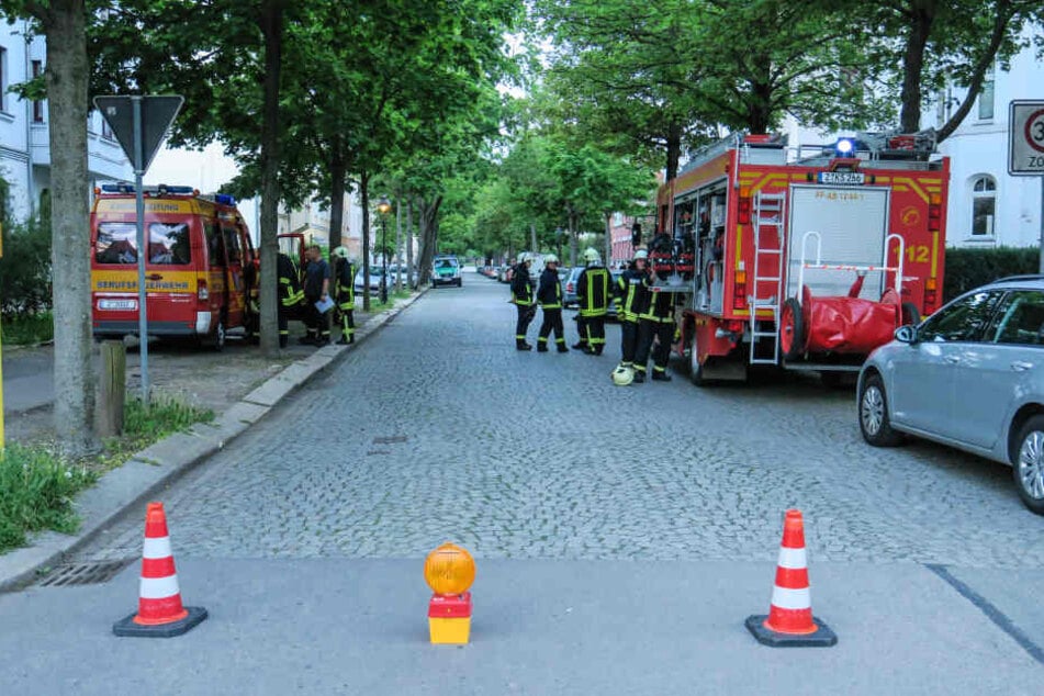 In der Kurt-Eisner-Straße in Zwickau brannte eine Küche komplett aus.
