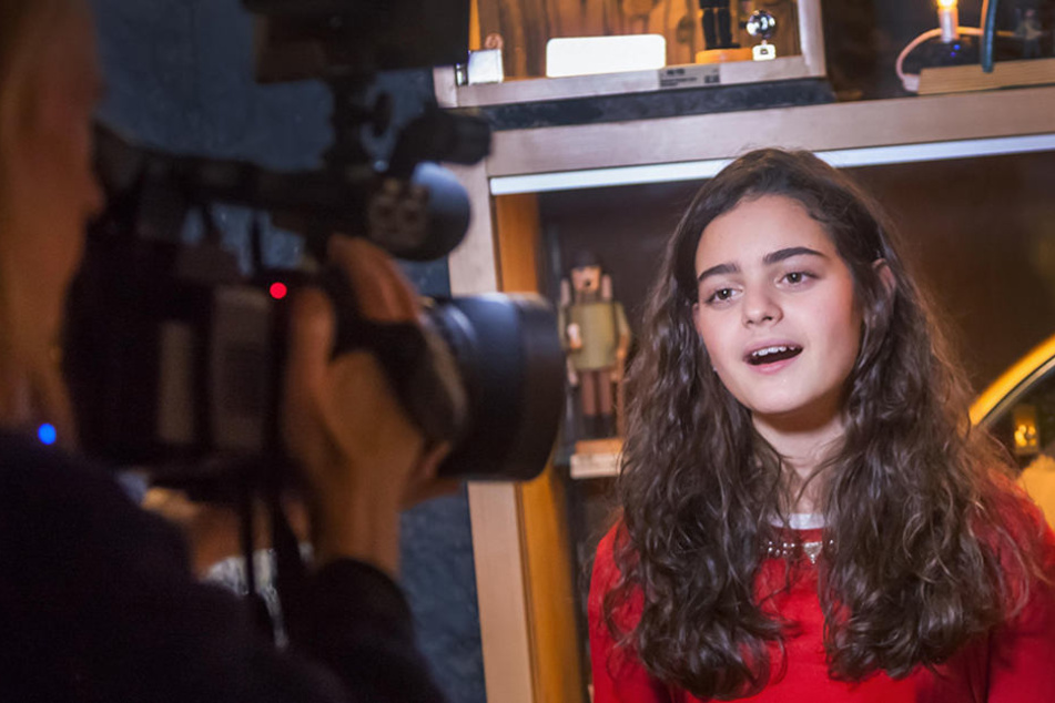 Für Sissi (12) war es bereits der siebte Dreh für eines ihrer
Weihnachtslieder.