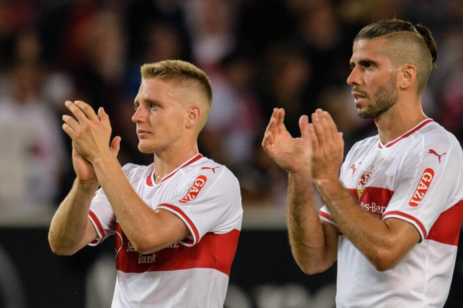 Emiliano Insúa (rechts im Bild) spielte seit Juli 2015 beim VfB Stuttgart, Santiago Ascacibar seit 2017.