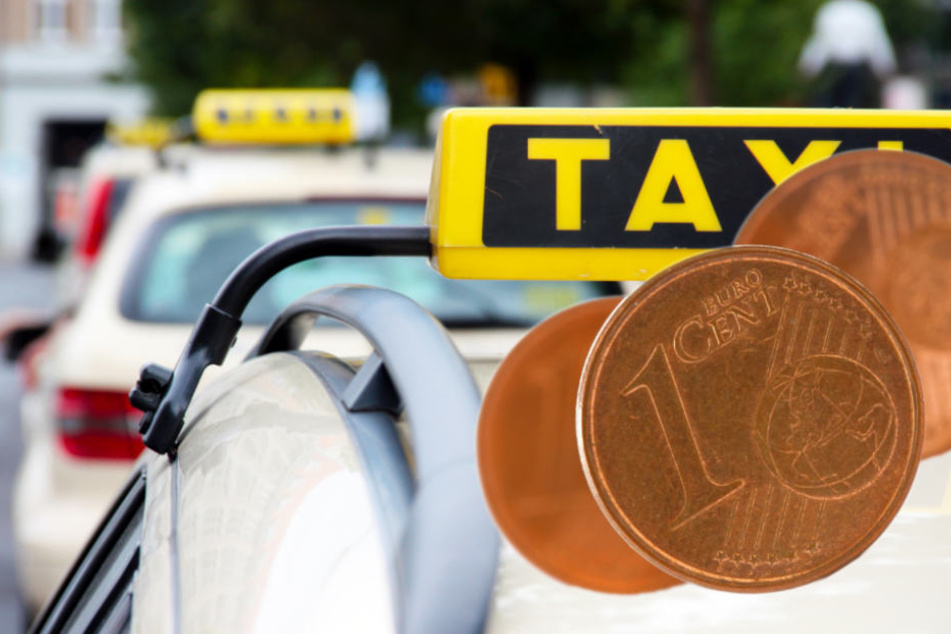Der Fahrgast bestand darauf, dass der Taxifahrer die drei Cent Trinkgeld annimmt. (Symbolbild)