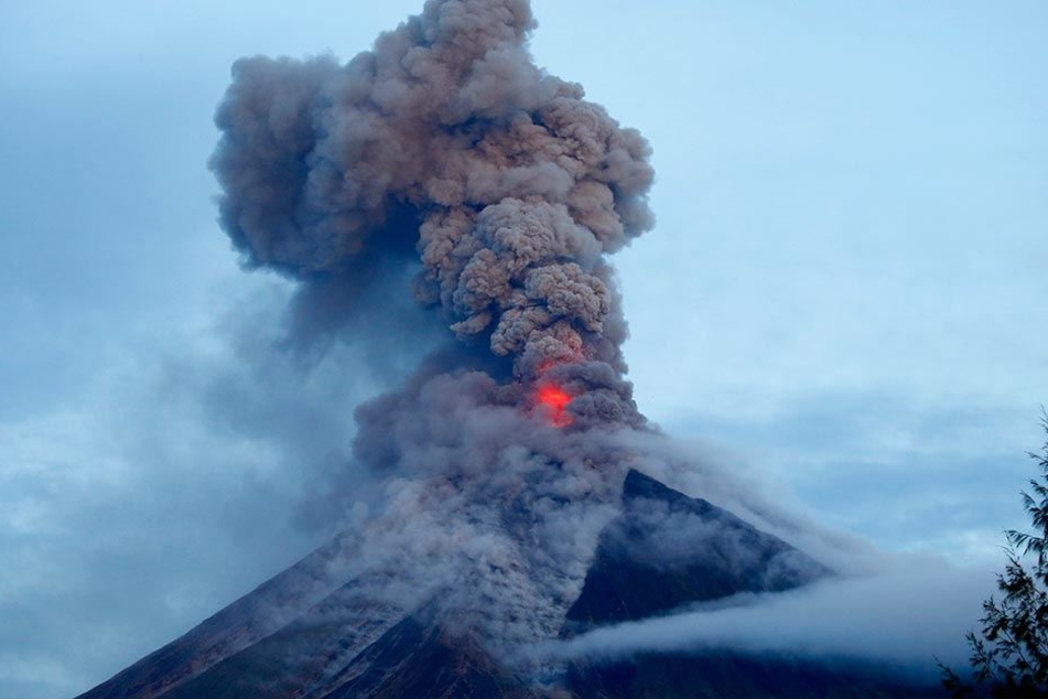 Der Vulkan Mayon auf den Philippinen.