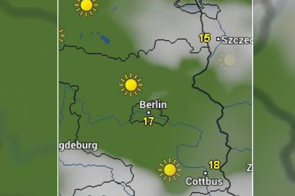 Laut wetter.online scheint am Herrentag die Sonne über Beerlin.