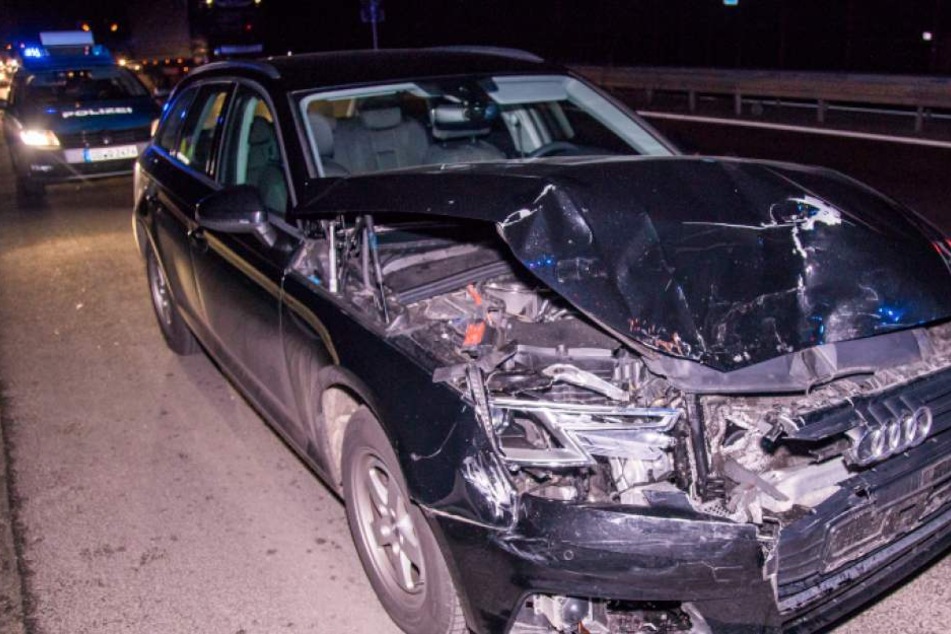 Der Audifahrer krachte mit voller Wucht in einen vorausfahrenden Hyundai.