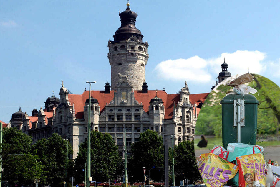 Das Müllproblem in Leipzig ist einer von sieben Punkten auf der Mängelliste des Unternehmerverbandes.
