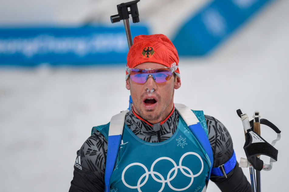 Simon Schempp holte die Silbermedaille im Biathlon-Massenstart.