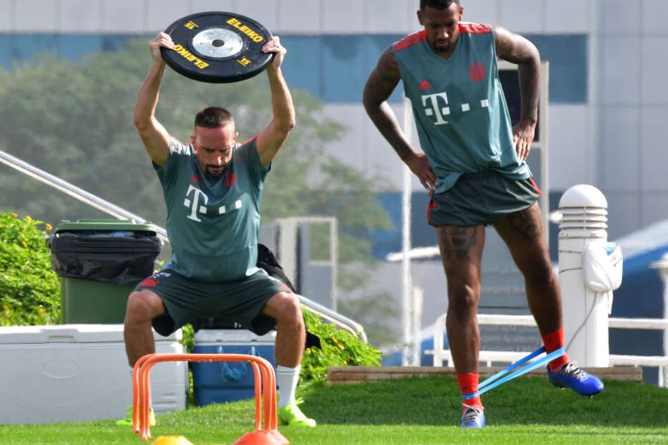 Sie sind nicht mitgeflogen: Ribéry ist Vater geworden, Boateng hat einen Magen-Darm-Infekt. (Archivbild)