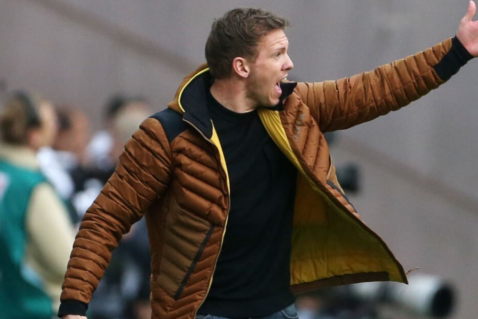 Julian Nagelsmann versuchte an der Seitenlinie alles, damit sein Team die 2:1-Führung über die Ziellinie rettet.