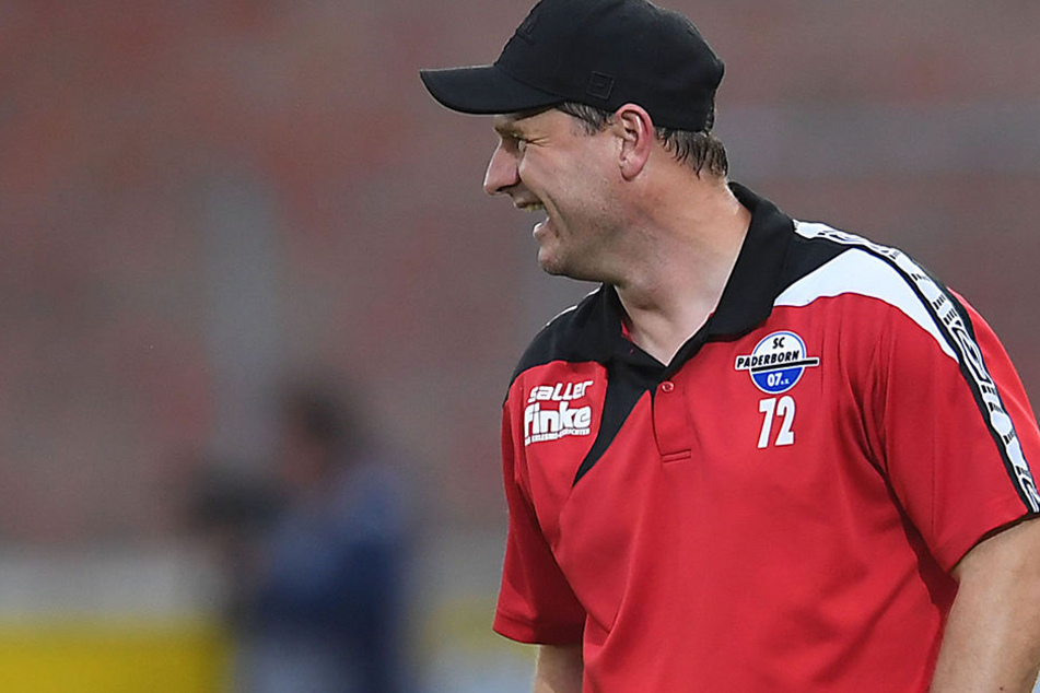 Hat allen Grund zum Lachen: SCP-Trainer Steffen Baumgart ist bisher ungeschlagen.