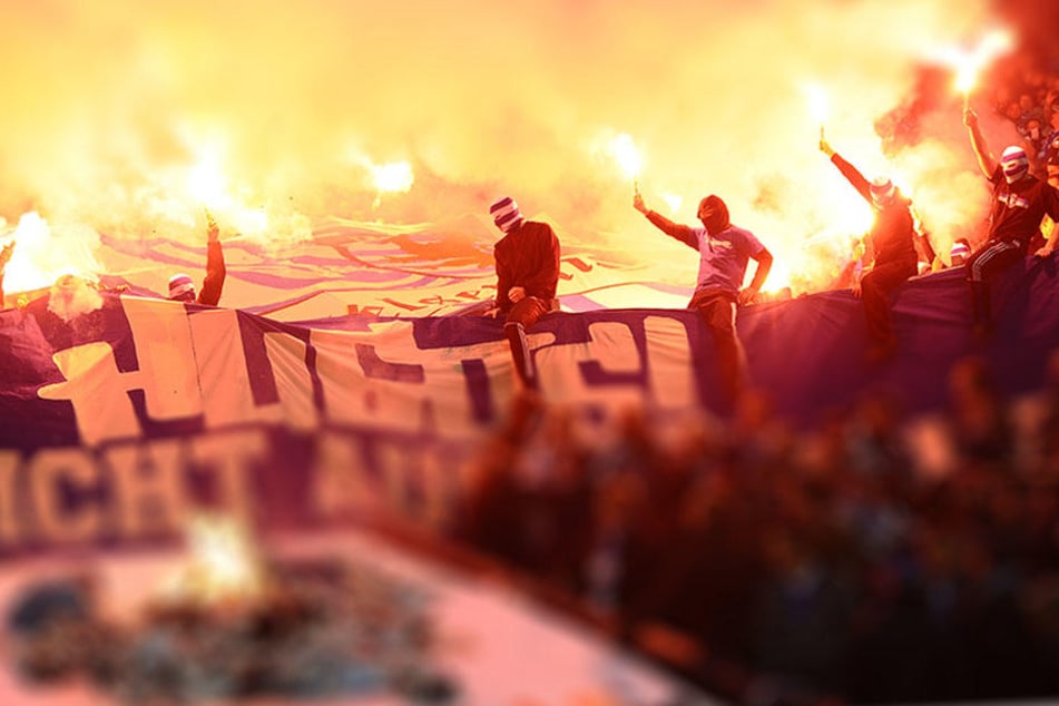 Ultras spielen gerne mit dem Feuer. (Symbolbild)