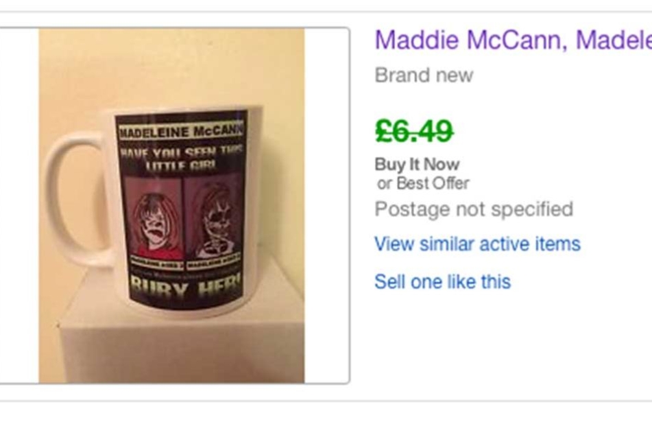 Diese Tasse wurde bei Ebay zum Verkauf angeboten.