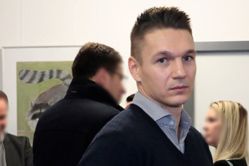 Daniel Frahn am Mittwoch vor dem Arbeitsgericht in Chemnitz.
