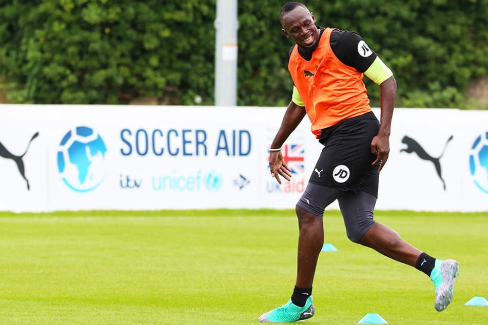 Hat er bald gut lachen? Usain Bolt steht vor einer Karriere im Profifußball.