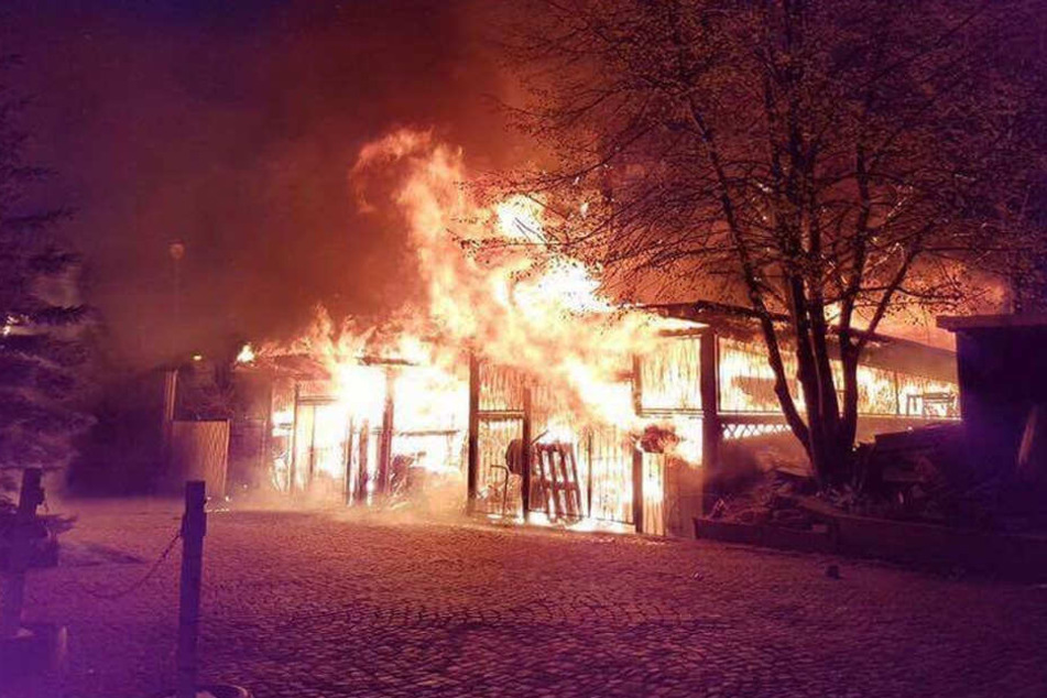 Unweit der Alten Kaffeerösterei brannte ein Lagerschuppen.
