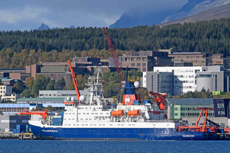 Die Polarstern startet von Tromso aus ihre Reise.