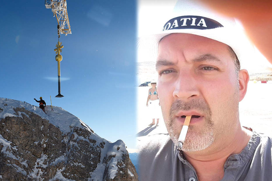 Bei einem Ausflug auf den höchsten Berg Deutschlands sollen Markus Schirling (rechts) und sein Parteikollege Frank Salloch den Hitlergruß gezeigt haben.