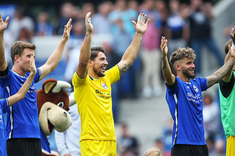 Bielefelds Spieler durften über einen verdienten 2:1-Sieg jubeln.