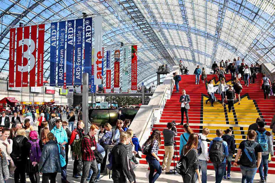 Derzeit findet die Leipziger Buchmesse auf dem Messegelände statt.