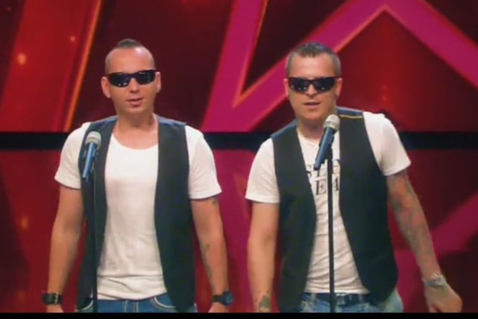 Sebastian (l.) und Rico von Neuzeitkinder traten beim Supertalent auf.