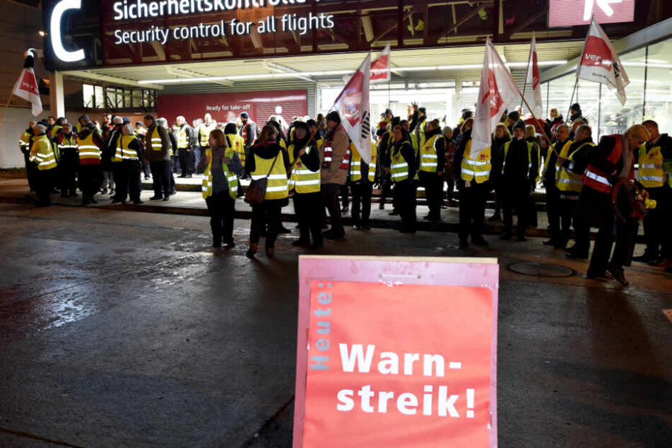 Bereits in der vergangenen Woche wurde, wie hier in Berlin, an deutschen Flughäfen gestreikt.
