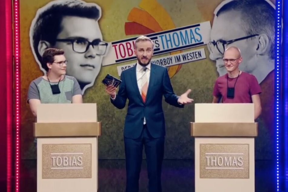 Tobias und Thomas durften gegeneinander singen.