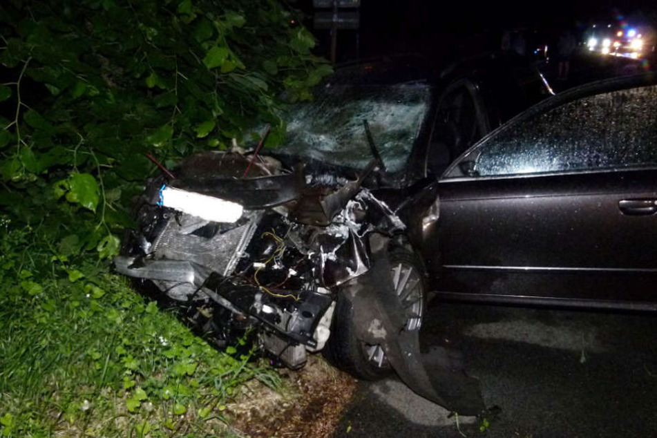 Der Audifahrer kam nach dem Crash ins JWK nach Minden.