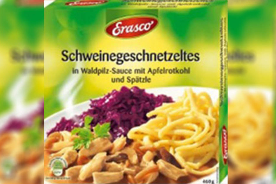 Im Schweinegeschnetzelten in Waldpilz-Sauce mit Rotkohl und Spätzle sollen Glasstückchen gefunden worden sein.