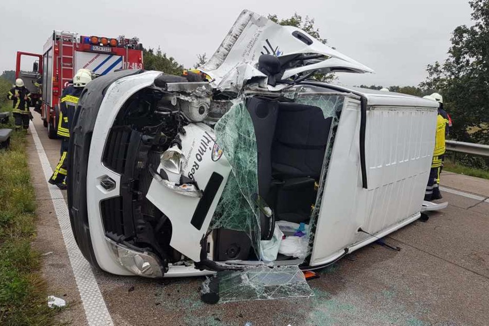 Der Unfall-Bus war mit insgesamt sieben Schulkindern besetzt.