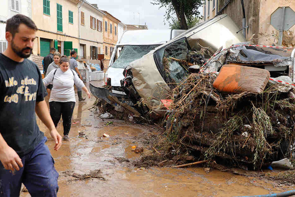 Die Stadt Sant Llorenc des Cardassar hatte es besonders schlimm getroffen.