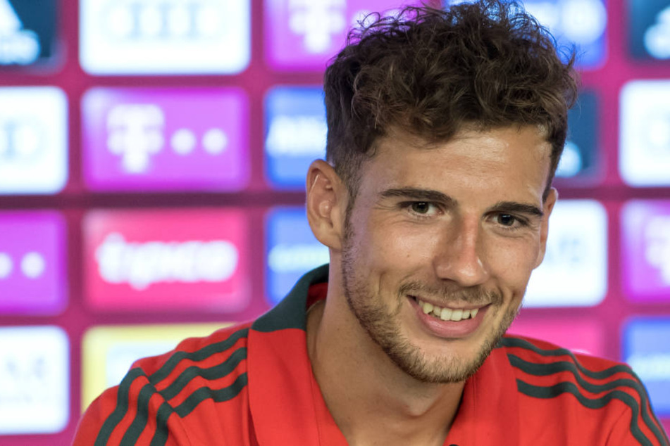 Leon Goretzka (23) bei seiner Vorstellung am Donnerstag im Mediencenter an der Säbener Straße.