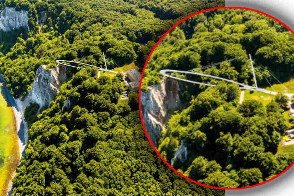 Die Plattform soll die sicherere Variante am Königsstuhl sein und Touristen einen unvergleichlichen Ausblick über die Kreidefelsen und die Ostsee ermöglichen.