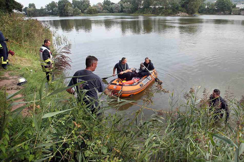 Auch in dem Kiesteich fanden Feuerwehrtaucher Manfred H. nicht.