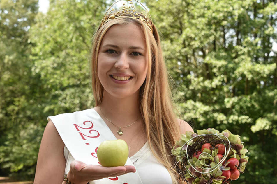 Sie soll ihre Krone abgeben: Antonia Lieske ist die amtierende Gubener Apfelkönigin.