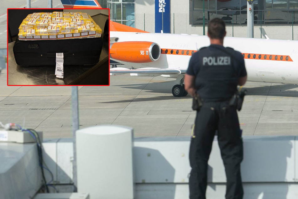 Im Koffer eines weiblichen Passagiers entdeckten die Zollbeamten am Dresdner Flughafen 75.000 Zigaretten.