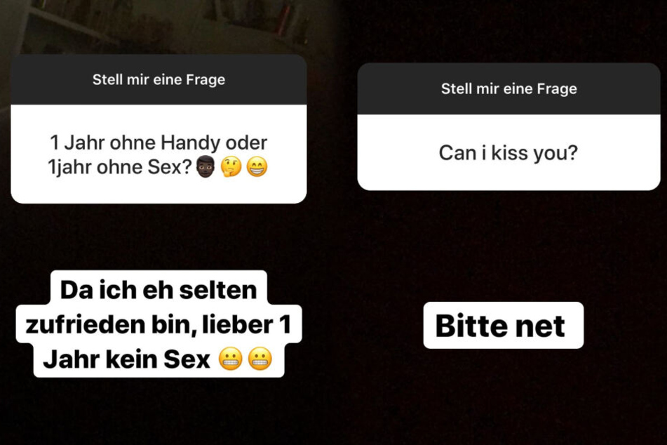 Die Fotomontage zeigt zwei Screenshots aus den Instagram-Storys von Sabrina alias "Sabi".