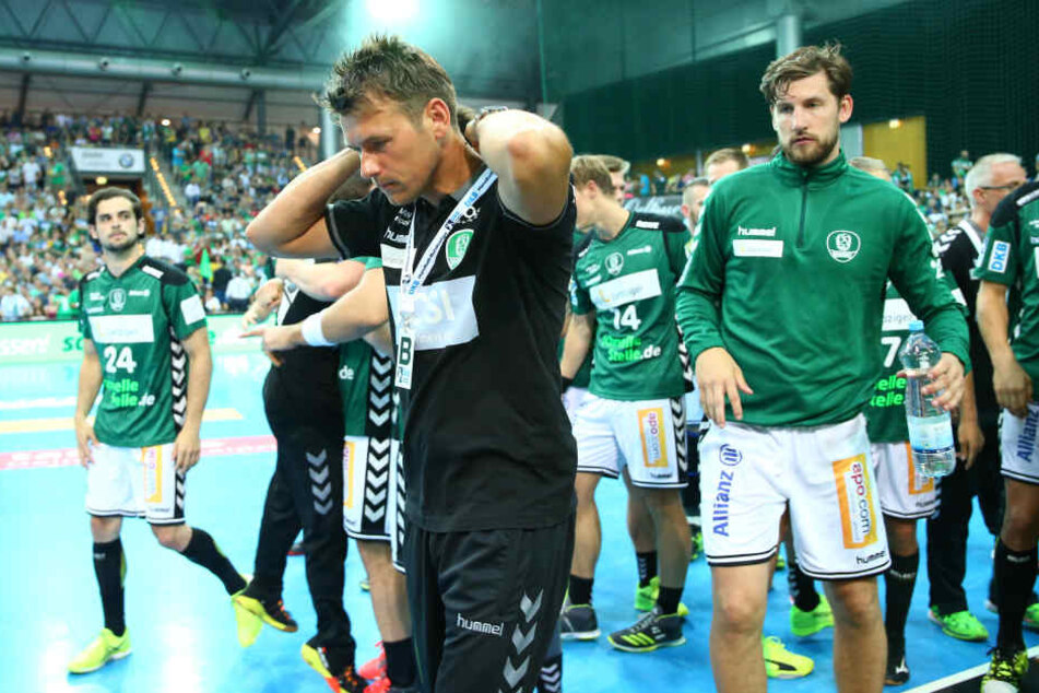 Der scheidende DHfK-Trainer Christian Prokop konnte sich nicht mit einem Sieg aus Leipzig verabschieden.