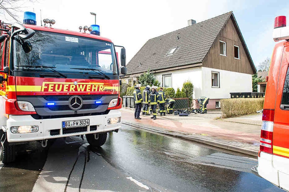 Die Feuerwehr Bielefeld musste bei dem Brand anrücken.