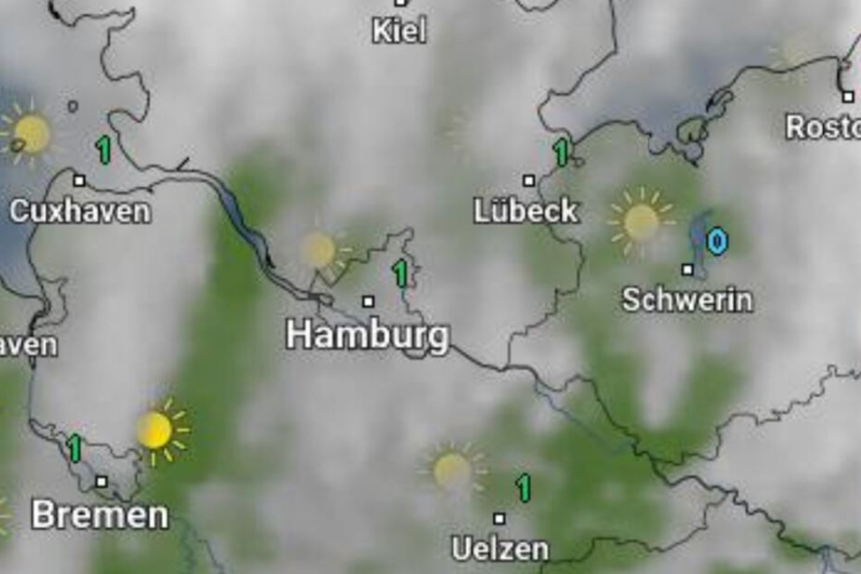 Die Temperaturen im Norden sinken deutlich.