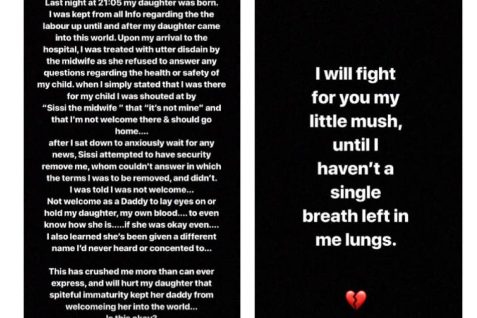 In seiner Instagram-Story gibt sich Leebo Freeman enttäuscht und kämpferisch.
