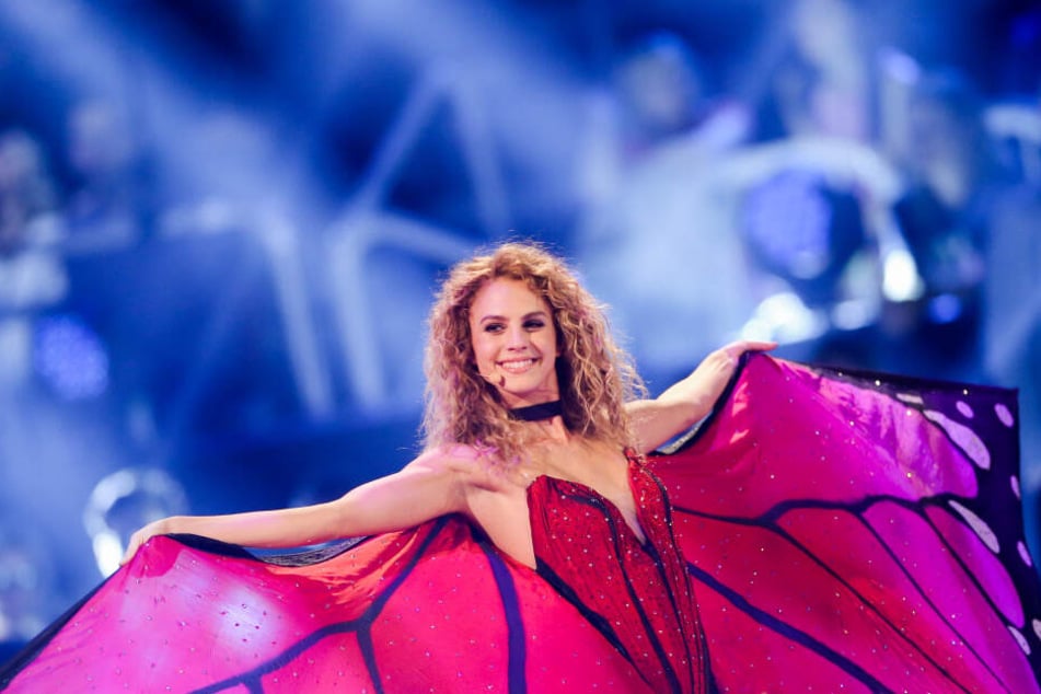 Simone posiert im Finale der 14. Staffel der Castingshow von "Germany's next Topmodel".