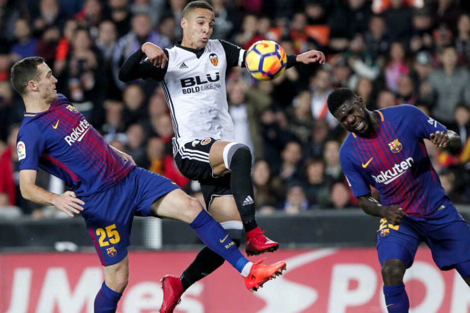 Bald selbst im Trikot des FC Barcelona? (Noch-)Valencia-Stürmer Rodrigo.