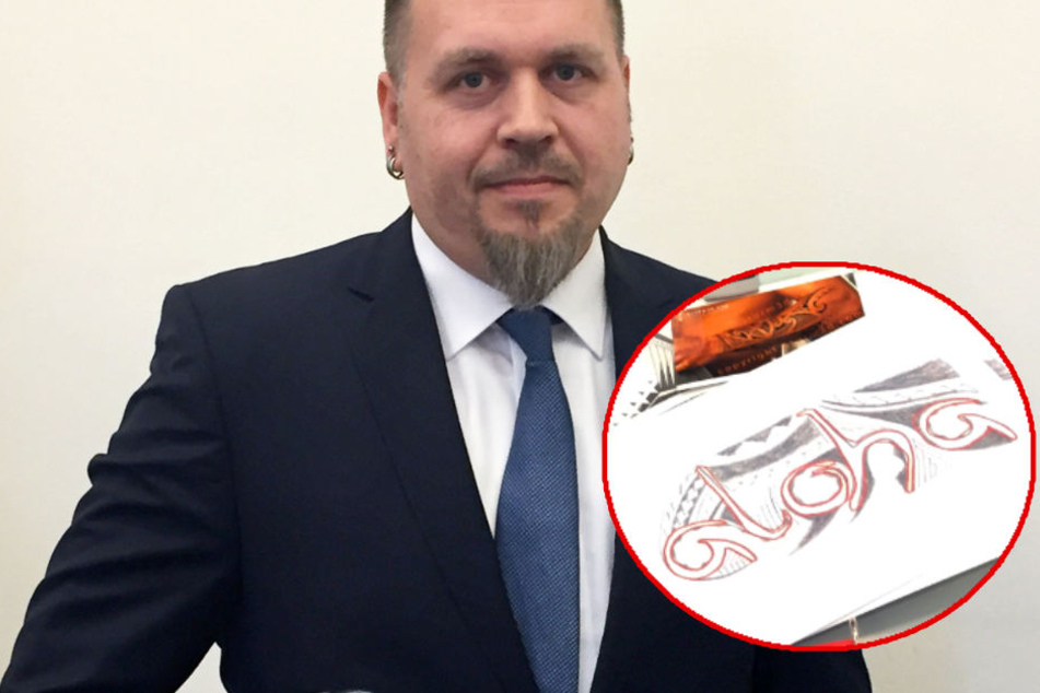 Diesen Schriftzug wollte sich Jürgen Prichta tätowieren lassen.