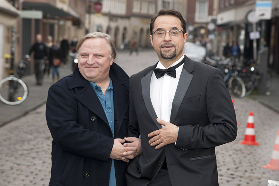Mit 30 Fällen feierten Jan Josef Liefers (52) und Axel Prahl (56) am Sonntag rundes Jubiläum.