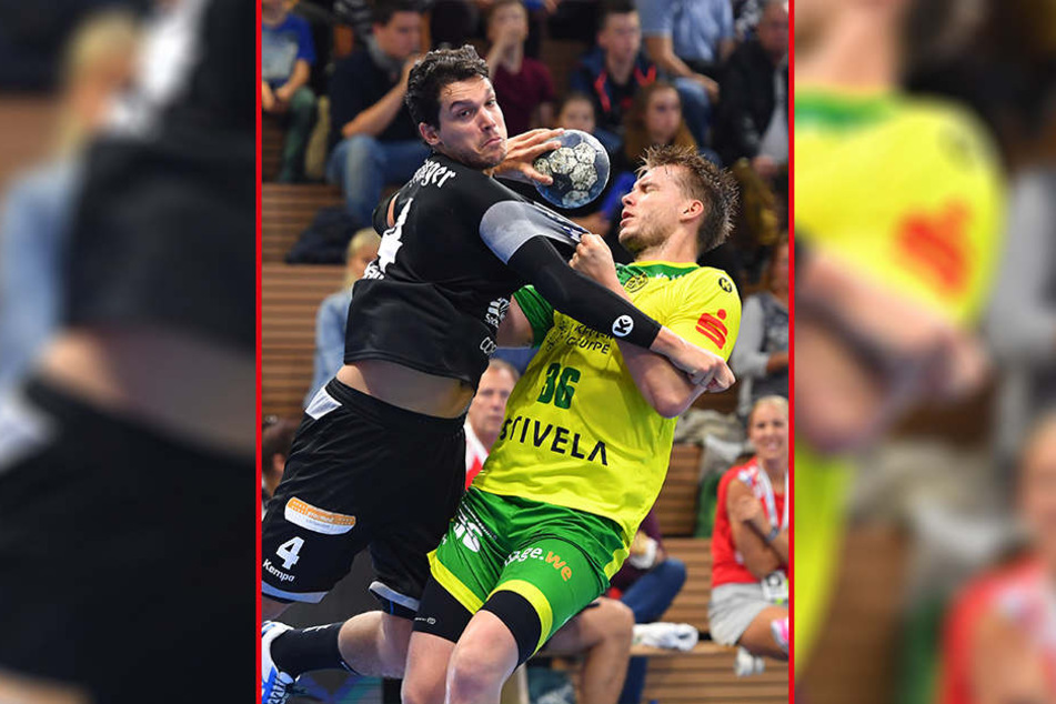 Gabor Pulay (l.) zeigte sich zuletzt in starker Form und ist beim HCE mit 29 Toren bester Werfer.