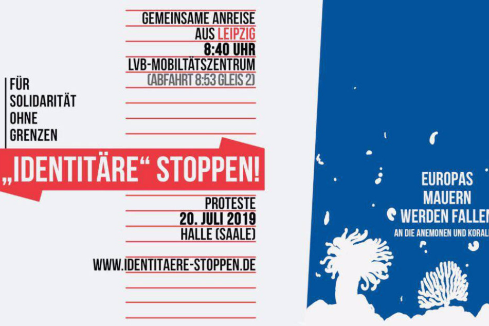 Am Samstag werden auch Aktivisten aus Leipzig zum Protest gegen den Aufmarsch der Identitären Bewegung nah Halle (Saale) fahren.