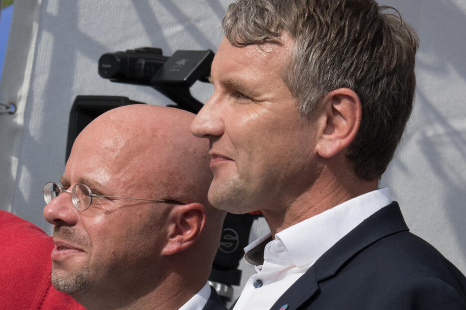 Björn Höcke mit Brandenburgs AfD-Chef Andreas Kalbitz.