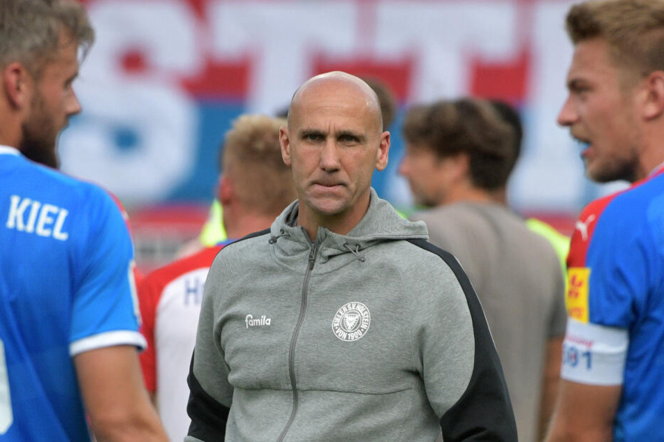 André Schubert nach der Niederlage gegen Heidenheim.